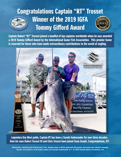 WINNER OF THE 2019 IGFA TOMMY GIFFORD AWARD 